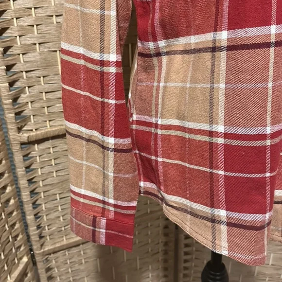 Columbia Plaid Flannel Shirt Button Down L NWT - Picture 7 of 12